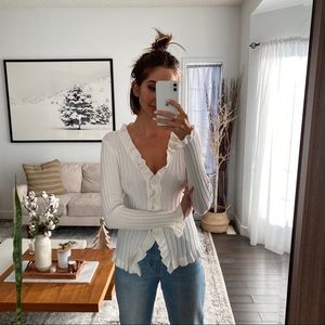 Storets Ruffle cardigan